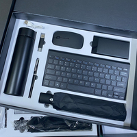 Idées de nouveaux produits 2025, cadeaux promotionnels, clavier avec souris sans fil, batterie externe, stylo, parapluie, ensemble de cadeaux d'affaires