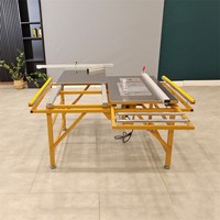 Scie à table poussoir de précision scie mère sans poussière scie à bois multifonctionnelle table d'établi machine de découpe biseau 45