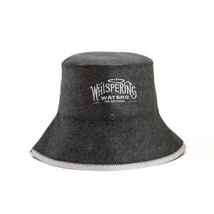 OEM 100% Wool Soft and Durable Thermal <b>Sauna</b> Hat White in Color Breathable Wool Felt Material - Product Image 1