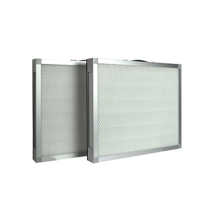 Filtro de Aire Mini Plisado de Fibra de Vidrio con Marco de Aluminio HEPA H13 <span class=keywords><strong>H14</strong></span> 0.3m Porosidad 2000CFM - Product Image 1