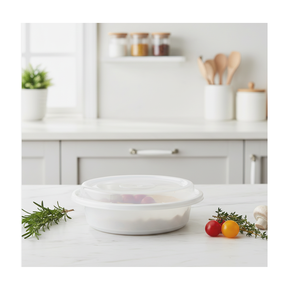Contenedor Redondo Desechable de Plástico PP Resistente para Almacenamiento de Alimentos con Tapa Hermética para Conservación de Alimentos Frescos - Product Image 4