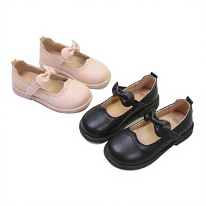 Zapatos Escolares de Piel Sintética para Niñas Pequeñas, Estilo Británico con Lazo, para Otoño y Verano, con Hebilla y Correa Plana - Product Image 4