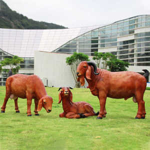 Gran oferta, escultura <span class=keywords><strong>de</strong></span> cabra <span class=keywords><strong>de</strong></span> resina para exteriores, granja, decoración a gran escala, escultura <span class=keywords><strong>de</strong></span> Animal personalizable - Product Image 3