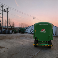 Mélangeur TMR stationnaire pour ferme laitière, mélangeur vertical de paille et d'ensilage, alimentation des vaches pour ranch