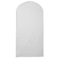 Vêtements cache-poussière fermeture éclair latérale manteau costume vêtement sac de rangement épaissi Transparent imperméable coton comprimé sous vide