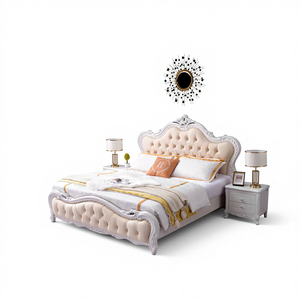 Nieuw Europees & Amerikaans model 1,8m tweepersoonsbed van leer, comfortabel, modern, minimalistisch, luxe hoofdslaapkamer, bruidsbed - Product Image 6