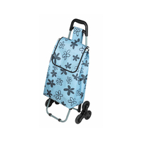 Chariot de courses pliable à 3 roues, de haute qualité, pas cher, personnalisé en gros, pour monter les escaliers, chariot de supermarché, chariot à bagages