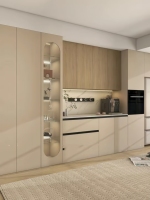 Plaques stratifiées HPL en résine phénolique ignifuges et imperméables pour armoires de cuisine et de salle de bain modernes avec couleur personnalisée