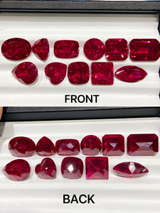 Cadermay 뜨거운 판매 긴 쿠션 모양 실험실 성장 루비 비둘기 혈액 레드 4*6mm ~ 12*16mm 하이 퀄리티 합성 루비 원석 - Product Image 6