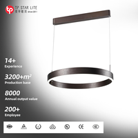 Luminaire suspendu circulaire moderne, luminaire suspendu rond luxueux pour la décoration de la maison