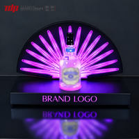 TERMEIN Présentoir lumineux personnalisé en acrylique pour bouteilles LED, idéal pour la promotion sur comptoir de bar