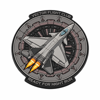 Patch en PVC souple moulé de précision 0,2 mm, badge aéronautique multicouche haute définition toutes saisons pour équipement professionnel AWELLS