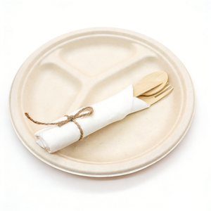 Juego de Cubiertos de Bambú de Alta Calidad, Cuchara, Cuchillo y Tenedor Biodegradables y Desechables para Viajes, Campamentos y Cenas - Product Image 4