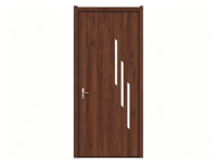 Porte creuse WPC moderne pour chambre à coucher, finition sous vide, haute durabilité, résistante aux rayures, intérieur lisse, panneau composite bois-plastique
