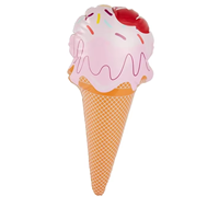 Modèle 3D gonflable de crème glacée en vinyle de qualité supérieure, réplique alimentaire gonflable pour affichage publicitaire et décoration de fête