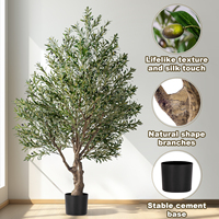 Grand olivier artificiel TikTok, verdure réaliste, décoration intérieure, plantes d'intérieur, arbres en pot pour décorations de Noël
