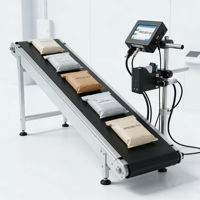 Impresora Industrial de Inyección de Tinta Térmica en Línea para Envasado de Alimentos, Botellas y Latas, Alta Velocidad 40m/min, Multicódigo, Fecha de Lote
