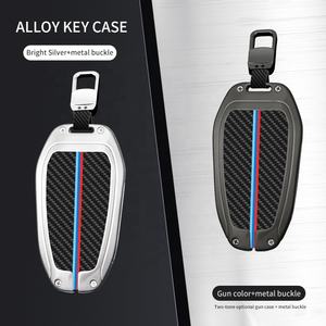 Pour <span class=keywords><strong>Peugeot</strong></span> fibre de carbone voiture clé à distance couverture coque étui Fob approvisionnement fournisseur doré en alliage de Zinc clé de voiture couverture - Product Image 6