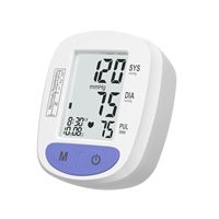 Tensiomètre numérique électrique de bras et de poignet certifié CE, haute qualité, automatique, portable, 60 mémoires, méthode oscillométrique