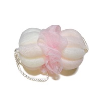 Ceinture de bain longue en maille de polyéthylène colorée de bonne qualité, coussin de douche éponge de bain