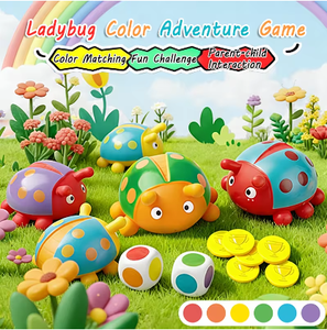 <span class=keywords><strong>Juego</strong></span> de Memoria Educativo de Mariquitas de Plástico para Niños, con Dados Apilables y Múltiples Formas de Jugar, para 3-6 Años - Product Image 2