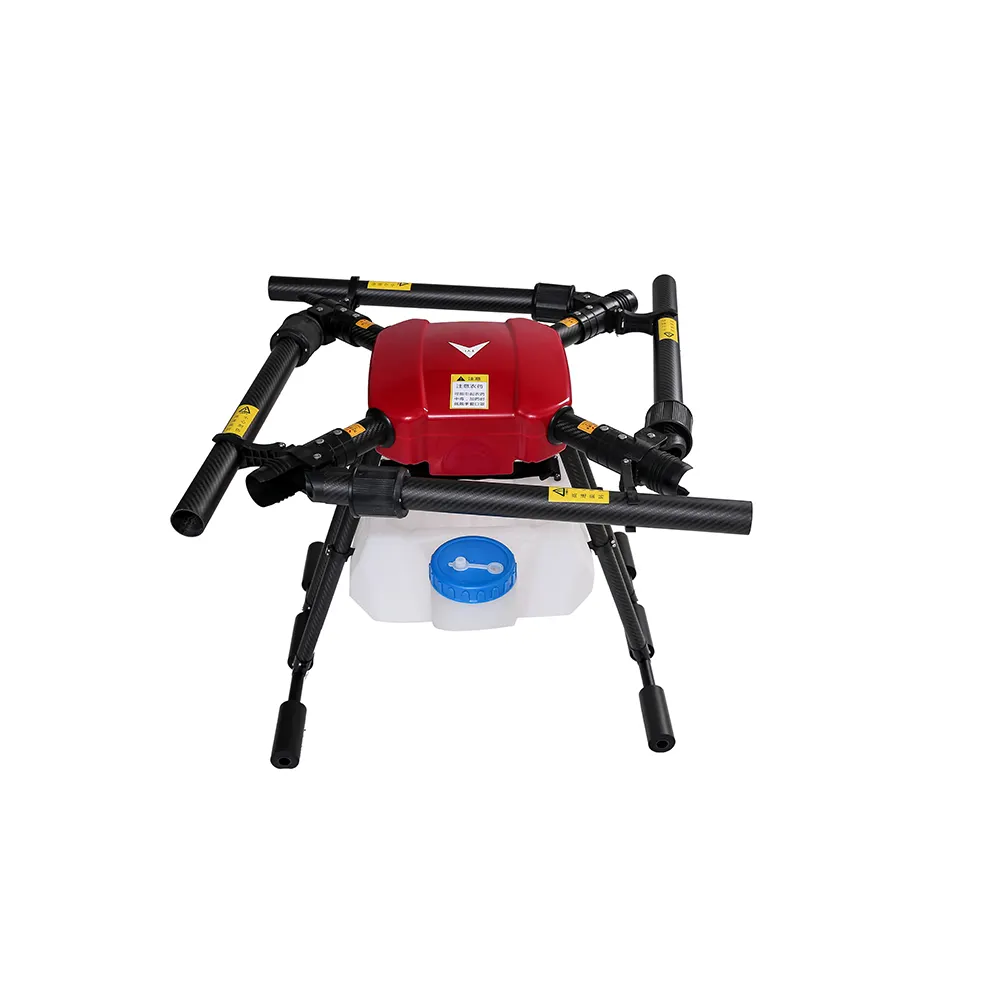 Pulverizador de quadro agrícola, produção de fábrica, 4 eixos, 16l, pulverização uav, quadro com tanque de 16l