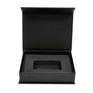 Customized Logo Magnetic Exquisite Small Gift Packaging <b>Box</b> Embossing UV Coating Sponge Lining Cosmetic Cardboard Rigid Paper - Product Image 2