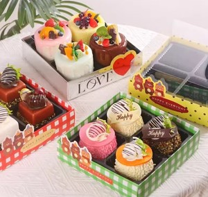 <span class=keywords><strong>Petit</strong></span> <span class=keywords><strong>chaperon</strong></span> rouge quatre boîte de bonheur gâteau Dessert et pique-nique boîte d'emballage pour quatre palais Camping utilisation alimentaire - Product Image 5