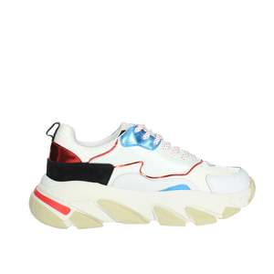 Zapatillas Deportivas para Mujer Serafini DTWIN04 Blancas y Rojas con Suela Gruesa - Product Image 4