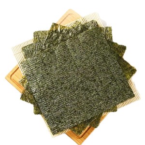Feuilles d'algues carrées pour la préparation de sushis, de boulettes de riz japonaises et coréennes, usage domestique et commercial - Product Image 1