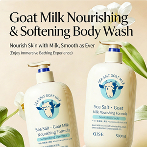 Gel <span class=keywords><strong>Douche</strong></span> Blanchissant au Lait <span class=keywords><strong>de</strong></span> Chèvre, Lavant Corporel Nourrissant et Hydratant, <span class=keywords><strong>Mousse</strong></span> Dense pour une Peau Douce et Soyeuse - Product Image 3