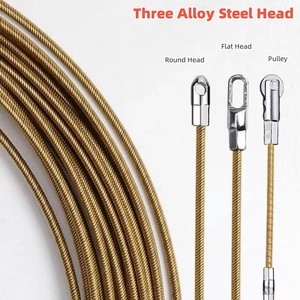 สายร้อยสายไฟแบบสปริงเหล็กกล้า 15 เมตร ขนาด 4 มม. สำหรับร้อยสายไฟผ่านผนัง อุปกรณ์นำสายไฟ ตัวดึงสายไฟ - Product Image 3