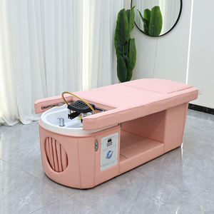 Lit de lavage multifonctionnel pour salon de coiffure, lit de spa pour thérapie capillaire, lit de shampoing moderne de luxe réglable et <span class=keywords><strong>inclinable</strong></span> avec bassin pour les pieds - Product Image 4