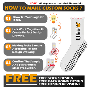 Tùy Chỉnh Thêu Biểu Tượng Yoga Vớ Chống Trượt Ruffle Pilates Vớ Tùy Chỉnh Crew Yoga Vớ Cho Phụ Nữ - Product Image 5