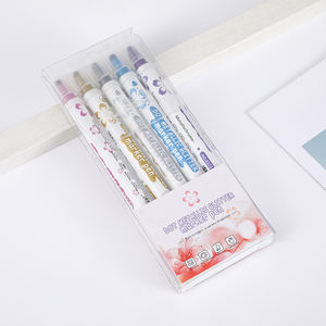 Marqueur à paillettes métalliques, stylo marqueur à double pointe personnalisé, peinture acrylique - Product Image 1