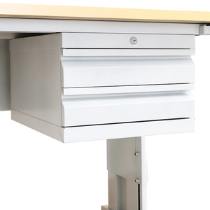 Banc de travail électronique pour techniciens, table de travail industrielle en acier inoxydable, assemblage facile, antistatique, banc de travail léger - Product Image 3