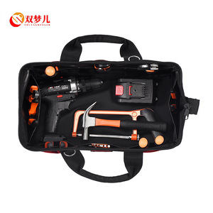 Bolsa de Herramientas Shuangmenger GJ0007 con Cierre de Cremallera, Portátil, Resistente, con Asa, para Técnicos de Instalación - Product Image 1