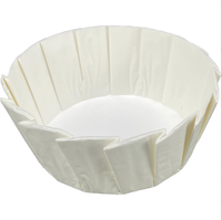 Plateau en papier déshuilé pour gâteau basque coloré en bois Spécifications multiples Gobelet en papier Gâteau 4 pouces 50pcs Plateau en papier basquette