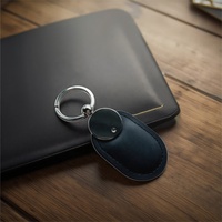 Premium personnalisé RFID NFC cuir porte-clés timbre Logo Mini étiquette numéro de modèle ISO hôtel paiement 213 F08 1K T5577 carte de visite