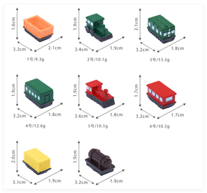 Figurines <span class=keywords><strong>de</strong></span> Noël en résine peintes à la main, cadeau créatif personnalisé, modèles réduits <span class=keywords><strong>de</strong></span> trains <span class=keywords><strong>de</strong></span> dessin animé 3D réalistes, <span class=keywords><strong>collection</strong></span> <span class=keywords><strong>de</strong></span> voitures, jouets pour enfants - Product Image 2
