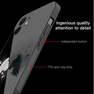 Elegante <span class=keywords><strong>Funda</strong></span> de TPU Suave con Alas de Ángel en Color Negro para iPhone 17 16 15 Pro Max 14 13 <span class=keywords><strong>12</strong></span> 11 - Product Image 2