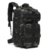 Sac à dos tactique vert imperméable pour l'extérieur, design Molle, idéal pour le camping et la randonnée, sac à dos en nylon camouflage – Grande Vente