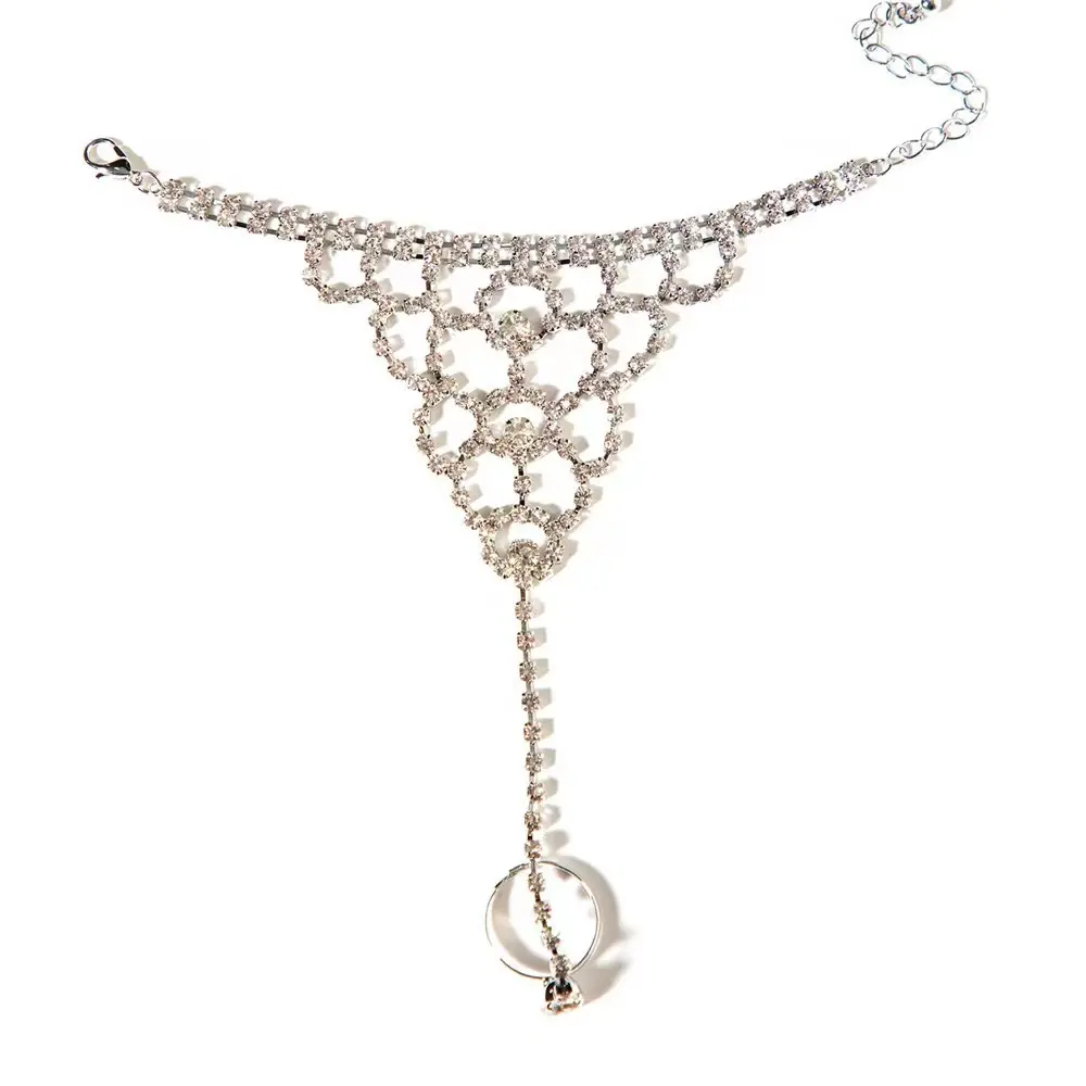 European And N Fashion Bride Crystal Ring Bracelet Bohemian Style Ball Diamond Claw Jewelry