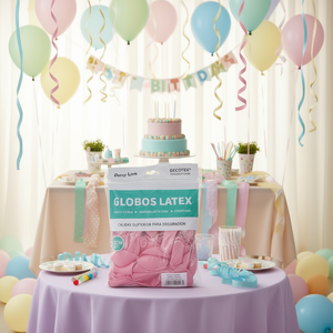 Globos de Látex para Fiestas, 25 cm, Redondos, Color Rosa, Decoración para Fiestas de Cumpleaños - Product Image 2