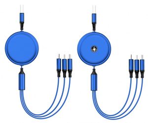 สายชาร์จโปรโมชั่นแบบ3 in 1 3A พับเก็บได้ชาร์จเร็วสายข้อมูลสามหัว USB สำหรับโทรศัพท์ /type c/android - Product Image 5