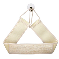 Vente en gros éponges Loofah double face pour douche corporelle Natur épurateur exfoliant à long manche pour hommes femmes éponges tampons à récurer