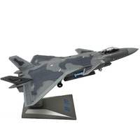 Modèle d'avion de chasse en métal à l'échelle 1:100 - J-20/J-35/J-16/J-11/J-15/Su-27/Su-30/Su-35 simulé avec contrôle de la force de vol