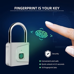 Cadenas biométrique intelligent rechargeable par USB avec empreinte digitale, 20 groupes - Product Image 6