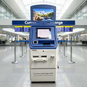 Kiosque de change de devises sur pied à écran tactile capacitif 10 points en libre-service avec SDK et reconnaissance faciale pour espèces - Product Image 1