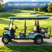 Carrito de Golf Eléctrico de 6 Plazas para Resort, Hotel, Campo de Golf, Club de Campo, Comunidad, Campus, Alquiler